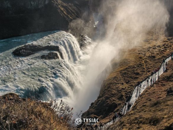 Zwiedzanie Islandii - wodospad Gullfoss