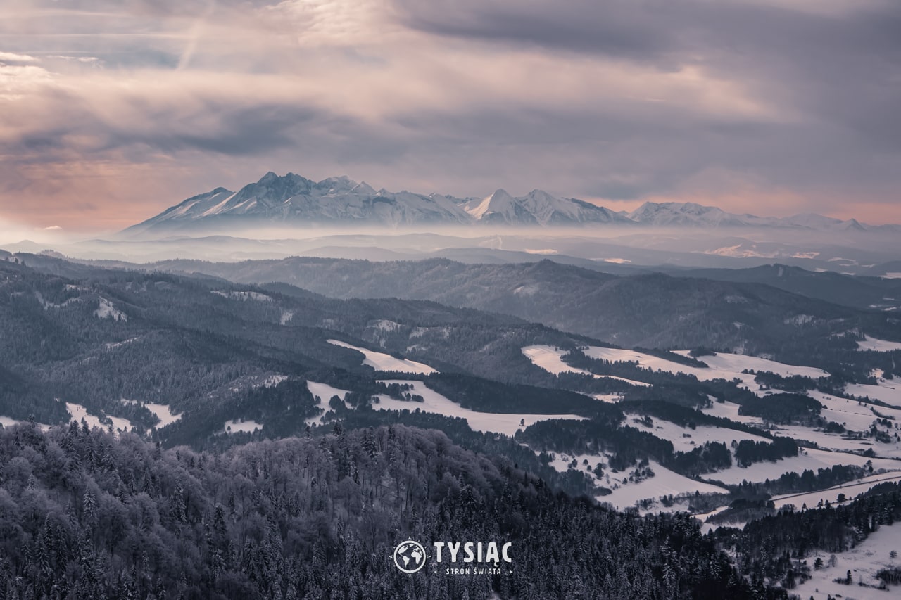 Wysoka - widok na Tatry - Pieniny